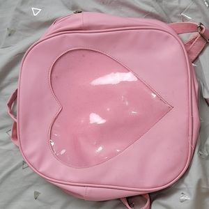 Used Pink Ita Heart Backpack